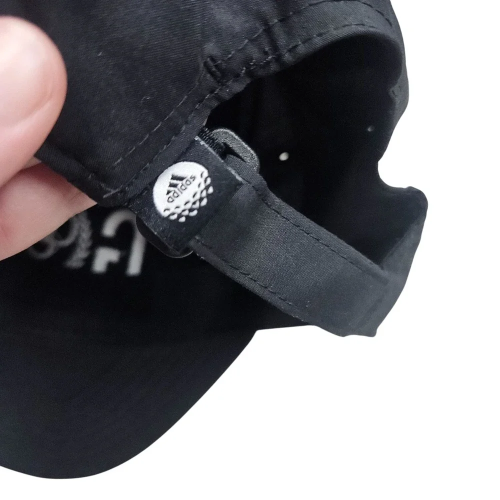 Adidas Black Golf Cap One Size Fits Most Adjustable Sports Hat‎ Polyester